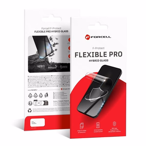 Forcell lankstus nano stiklas 5D Iphone 13/13 Pro/14/16e juodas