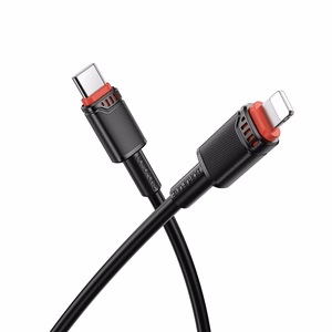 "Borofone" kabelis BX110 Beneficio - USB į "Lightning" - 2,4A 1 metras, juodas