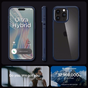 Spigen Ultra Hybrid dėklas iPhone 16 Pro Max telefonui – mėlynas