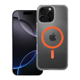 Drop Glue spalvingas žiedinis magnetinis dėklas telefonui, suderinamas su MagSafe, skirtas IPHONE 16 PRO MAX, oranžinis