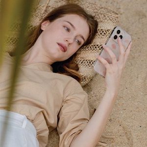 Uniq Coehl Meadow dėklas telefonui iPhone 14 Pro Max - rožinis
