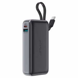 Внешний аккумулятор Acefast M7-10000 PD30W с кабелем 10000mAh черный