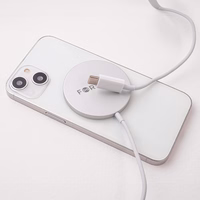 Forever MAWC-100 magnetic belaidis įkroviklis 15W pilkas