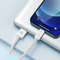 Blavec Cable Candy braided - USB to Lightning - 2,4A 1 metre Apple CarPlay (CCA-UL24W10) white
