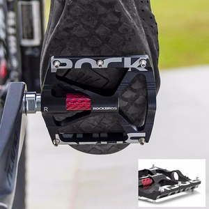 Rockbros 37213071001 aliuminio lydinio dviračio pedalai - juodi