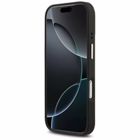 Guess 4G Stripe Magnetinis dėklas telefonui iPhone 17 Pro - juoda