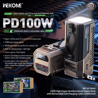 Išorinė baterija WK Design "WP-69" pilka 50000mAh (100W)