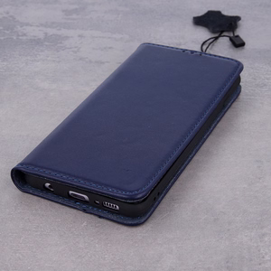 Genuine Leather Išmanusis Pro for iPhone 17 6,3" tamsiai mėlynas