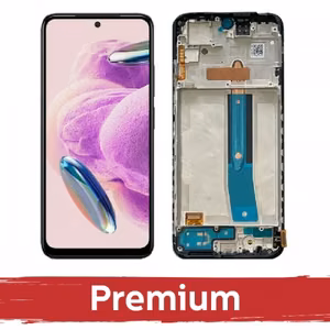 LCD ekranas suderinamas su Xiaomi Redmi Note 12S juodas su rėmeliu / OEM