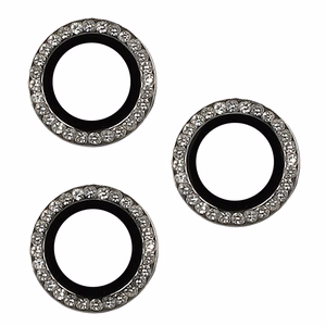 Apsauginis stiklas KIEKVIENAS DIAMOND kamerai (OBJEKTYVAS) Iphone 16 Pro/16 Pro Max pilkas (3 objektyvai)