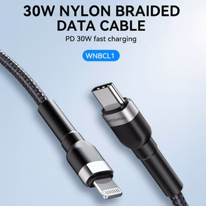 Wozinsky WNBCL1 кабель Lightning USB-C PD 30W 1м - чёрный