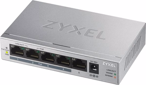 Zyxel GS1005HP Ne-valdomas Gigabit Ethernet (10/100/1000) Maitinimas per Eternetą (PoE) Sidabras