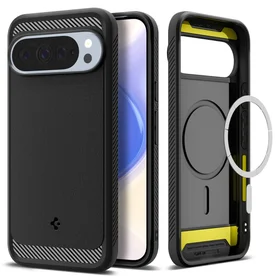 Spigen Rugged Armor Mag MagSafe dėklas telefonui Google Pixel 10 Pro XL - matinės juodos spalvos