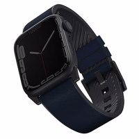Uniq Straden odinis Hybrid dirželis skirtas Apple Watch 1/2/3/4/5/6/7/8/SE/SE2/Ultra 42/44/45/49mm - mėlynas