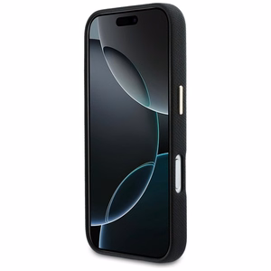Guess FW dėklas su dervos logotipu iPhone 17 Pro Max - juodas