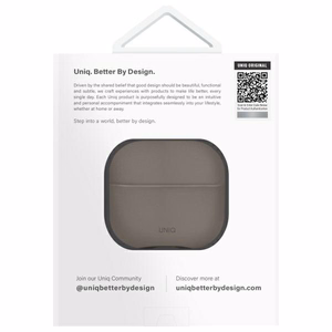 Uniq Lyden DS AirPods 4 dėklas - pilkas