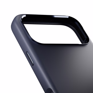 Puro Icon Mag Pro Liquid Silicone Case for iPhone 17 Pro Max, MagSafe Compatible, with Camera Protection and Aluminum Buttons - Dark Blue