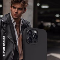 Crong Color Cover Magnetic - iPhone 15 Pro Max MagSafe dėklas (juodas)