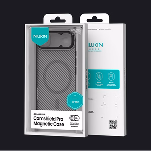 "Nillkin CamShield Pro MagSafe" suderinamas dėklas "iPhone 17 Air" - skaidrus, juodas