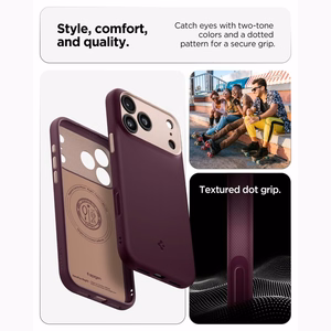 Spigen Nano Pop MagSafe  iPhone 18 Pro / 17 Pro dėklas, tamsios vyšnių spalvos