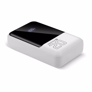 Išorinė baterija 20 000mAh, 2x USB, 1x USB-C 22,5W, QC4+, LCD ekranas, balta