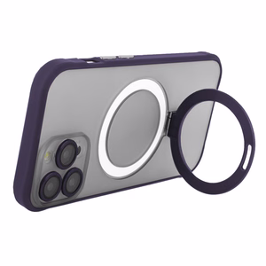 Magnetinis Ring Secure dėklas telefonui iPhone 12 6,1" violetinis