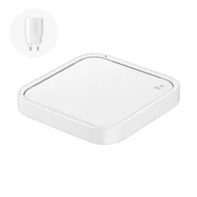 Samsung Wireless Charger Pad EP-P2400TWEGEU 15W indukcinis įkroviklis - baltas + tinklo įkroviklis
