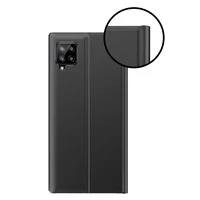 Sleep Case knygos tipo dėklas su išmaniu langeliu Samsung Galaxy A22 4G juodas