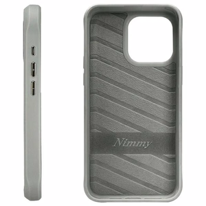 Nimmy Glasses Šaunus kačių dėklas telefonui iPhone 15 Pro Max - pilkas
