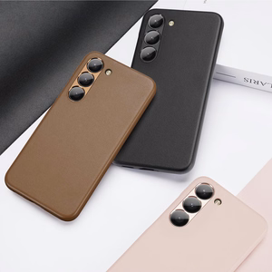 Dux Ducis Grit dėklas Samsung Galaxy S23+ eleganti dėklas iš dirbtinės odos juoda