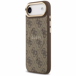 GUESS dėklas IPHONE 17 Air suderinamas su MagSafe GUHMP17MP4MSEGCW (PU 4G su klasikiniu) rudas