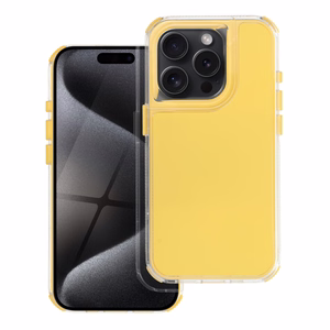 MATRIX dėklas telefonui IPHONE 15 Pro geltonas