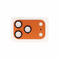 Tempered stiklas Tel Protect 95% AR+AF Full Metal kameros apsauga on camera for Iphone 17 Pro oranžinis (camera island)