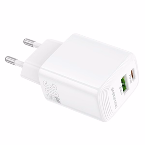 Įkroviklis Borofone BN29 30W USB-C/USB-A baltas