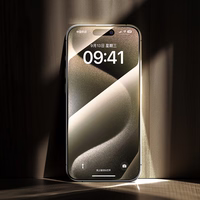 Benks Grūdintas stiklas Arc Shield Pilnas Padengimas (GA61) Iphone 15 Pro juodas