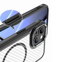 Defender Carbon Mag dėklas iPhone 13 6,1" juodas