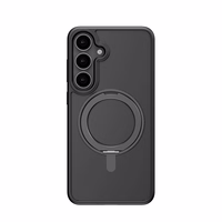 Rock Sukiojamas stovas Soft Touch Series Magnetinis skirtas Samsung Galaxy S25 juodas