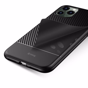 Crong Prestige Carbon dėklas, skirtas iPhone 11 Pro Max, juodas