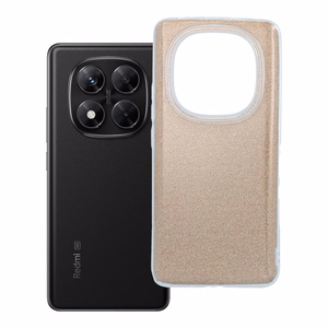 SHINING dėklas telefonui XIAOMI Redmi Note 14 Pro 5G auksinis