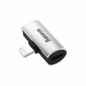 Adapteris Baseus L46 baltas (įėjimas Lightning / išėjimas 2x Lightning)