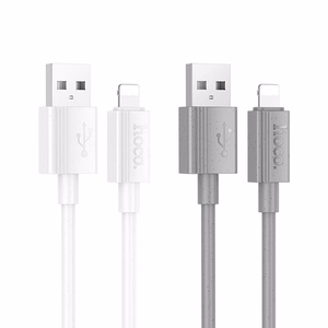 Kabelis USB-A į Lightning Hoco 2,4A 1 m X107 baltas