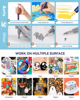 Akriliniai markeriai - flomasteriai ARRTX Simptap, 24 spalvų