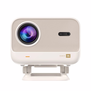 "Yaber L2 Plus" LCD FullHD 1080p multimedijos projektorius su JBL garsiakalbiais - smėlio spalvos