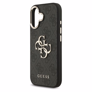 Guess 4G Big 4G Classic Logo dėklas telefonui iPhone 17 - juodas ir auksinis