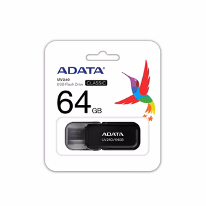 ADATA UV240 USB atmintukas 64 GB USB A tipo 2.0 Juoda