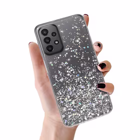 Briliantinis skaidrus dėklas telefonui Samsung Galaxy A23 4G/5G Permatomas