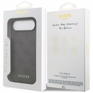 Guess 4G Classic dėklas telefonui iPhone 17 Air - juodas