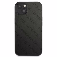 Karl Lagerfeld KLHCP13SPTLK iPhone 13 mini 5,4 "juodas kietas dėklas Perforuotas Allover