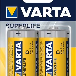 VARTA R20 (Type D) Superlife cinko-anglies baterijos, 2 vnt.