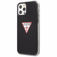 Guess GUHCP12LPCUCTLBK iPhone 12 Pro Max 6.7" juodas kietas dėklas Triangle kolekcija